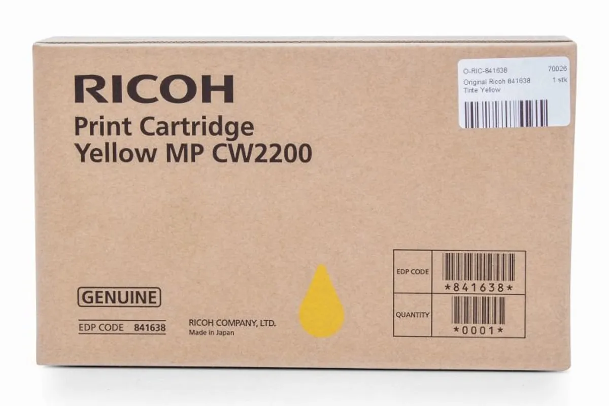Ricoh 841638 / 841723 Tinte gelb