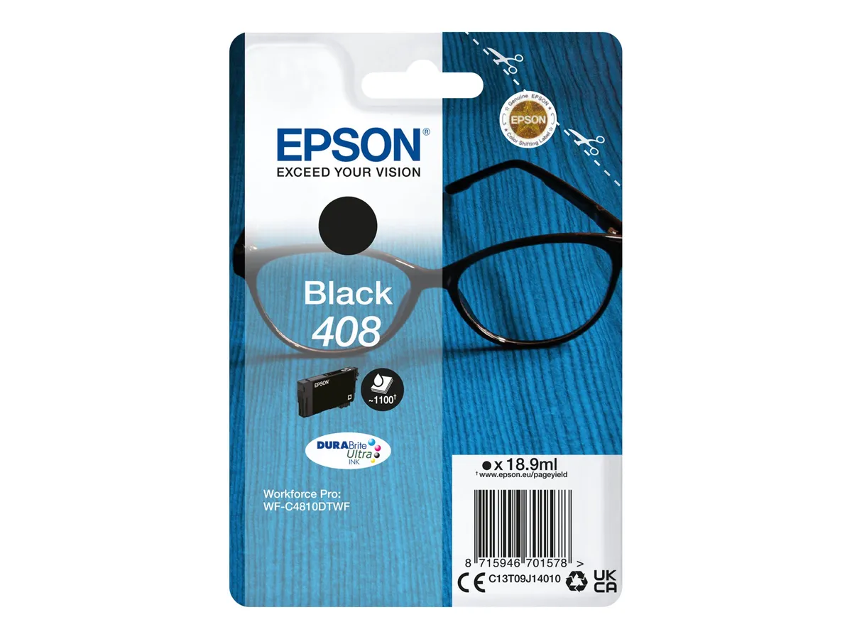 Epson 408 / T09J1 / C13T09J14010 Tinte schwarz