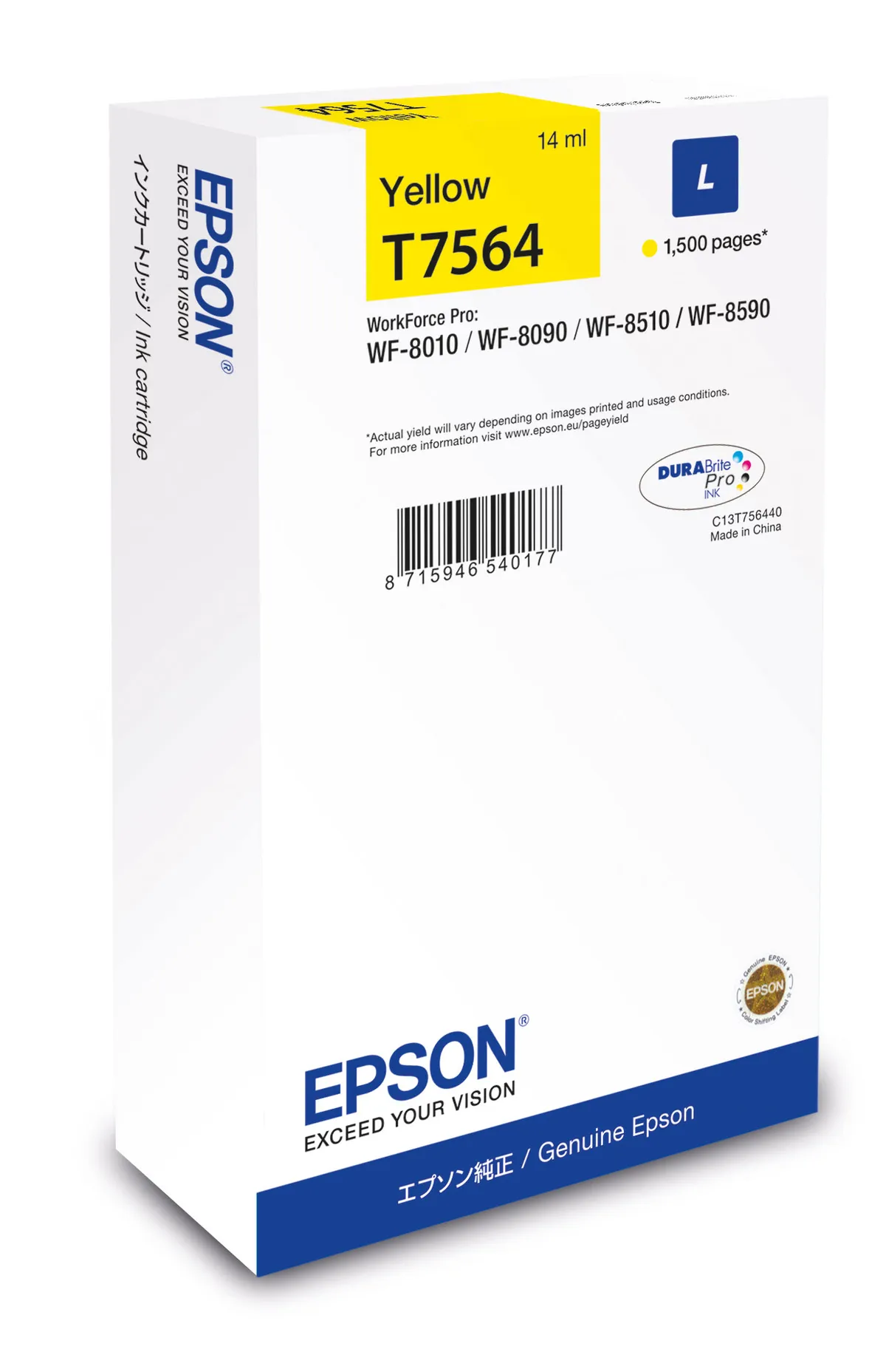 Epson T7564 / C13T756440 Tinte gelb
