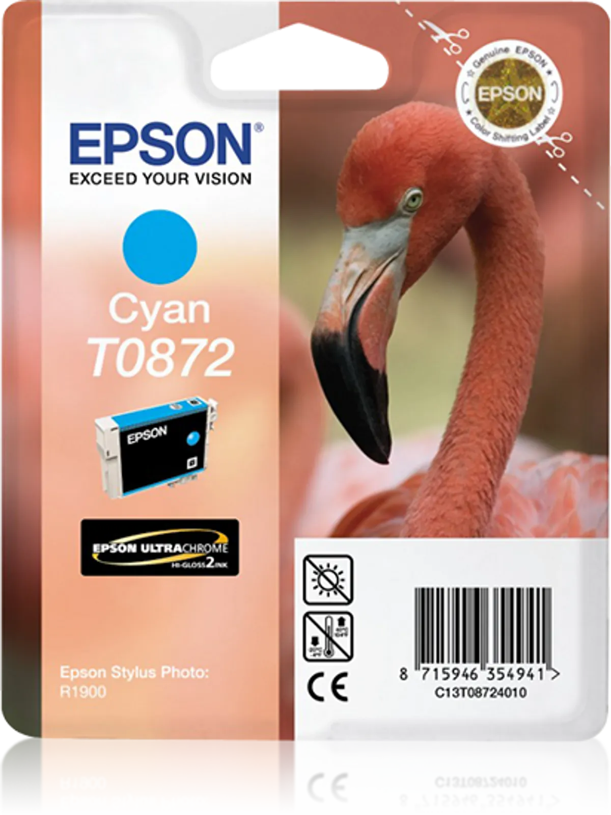 Epson T0872 / C13T08724010 Tinte cyan