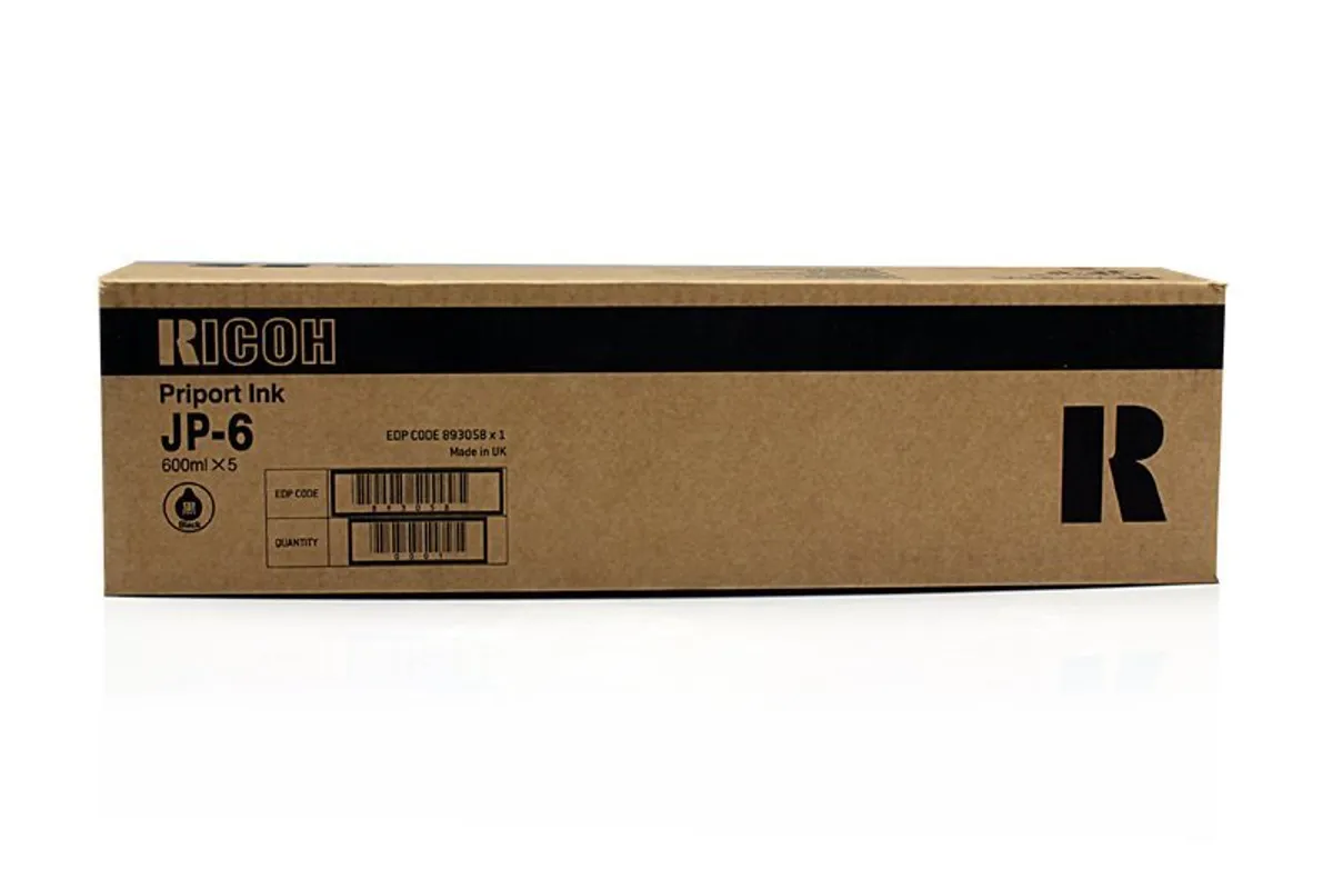 Ricoh JP 6 / 893058 Tinten Sparset schwarz (5 Stück)