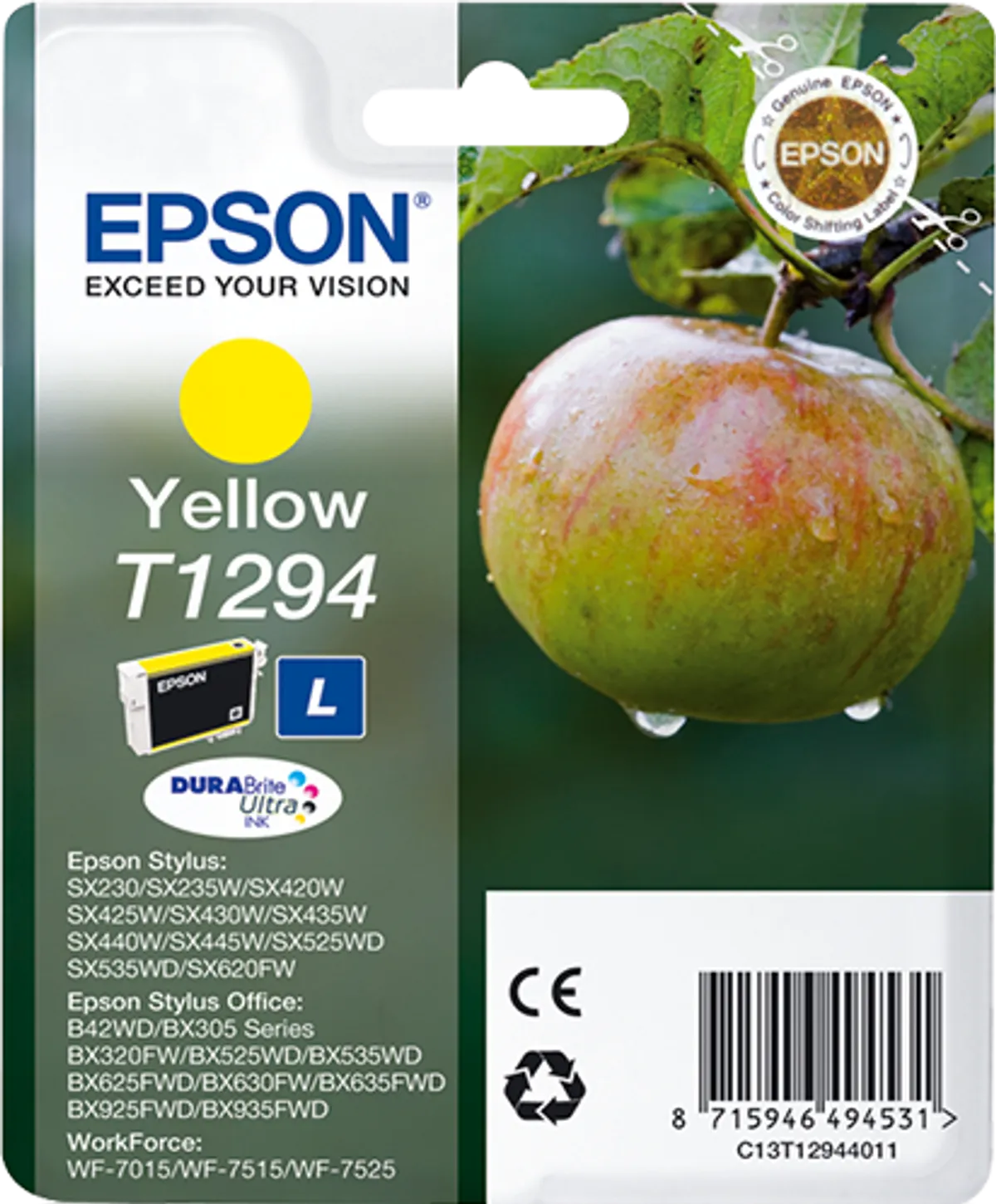 Epson T1294 / C13T12944012 / C13T12944022 Tinte gelb