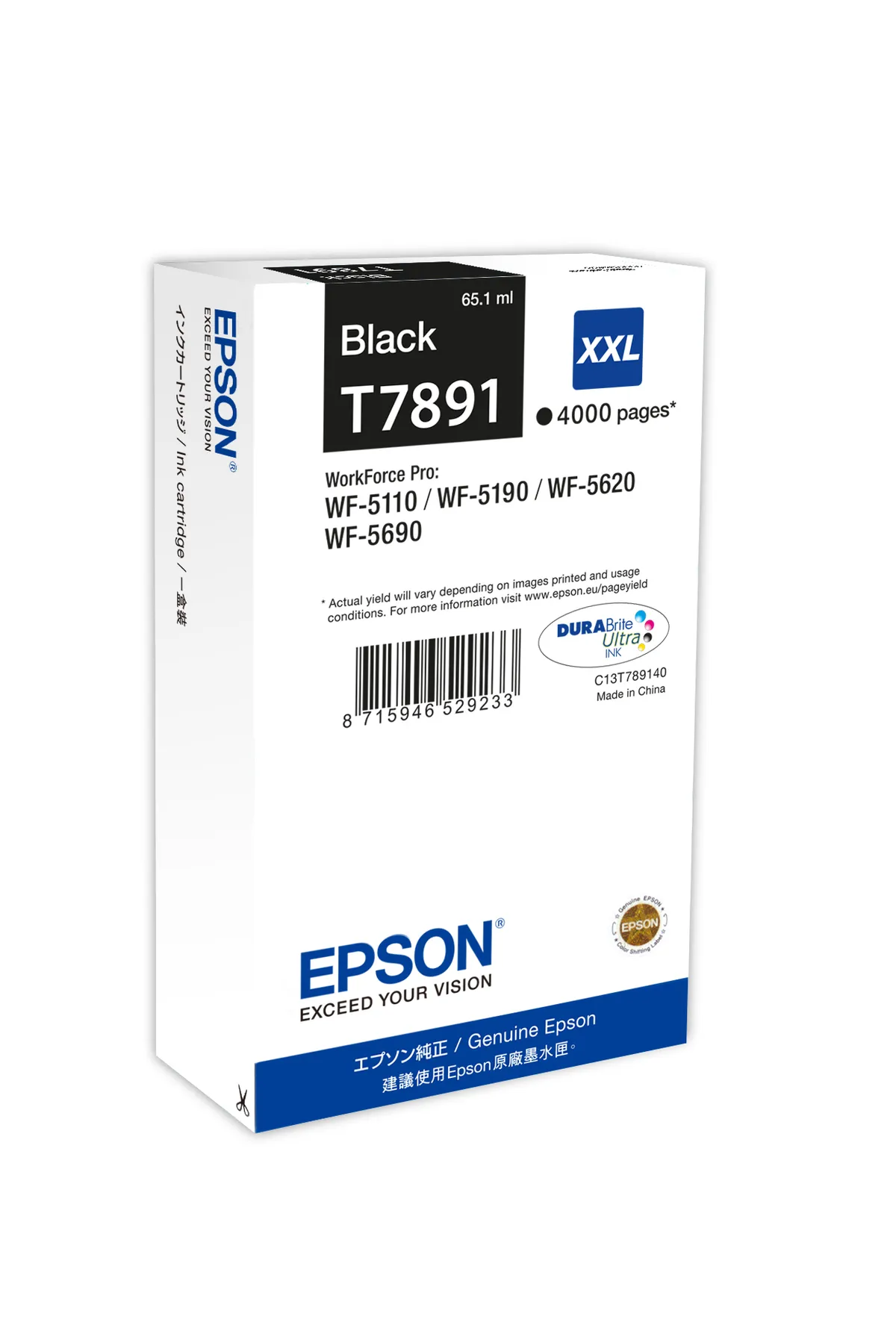 Epson T7891 / C13T789140 Tinte schwarz