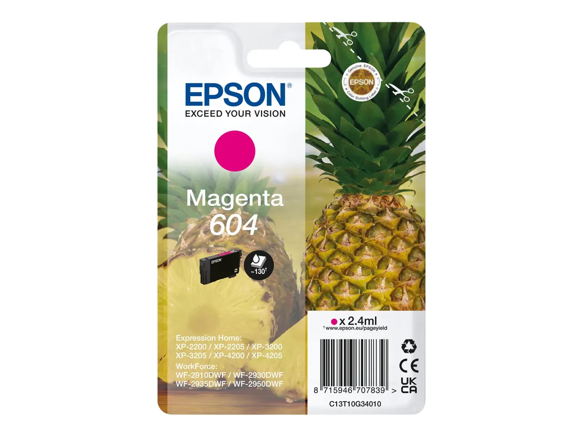 Epson 604 / T10G3 / C13T10G34010 Tinte magenta