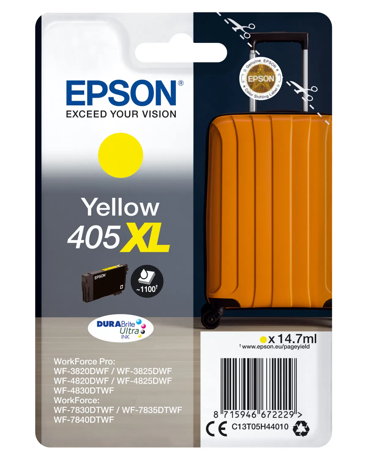 Epson 405 XL / T05H4 / C13T05H44010 / C13T05H44020 Tinte gelb