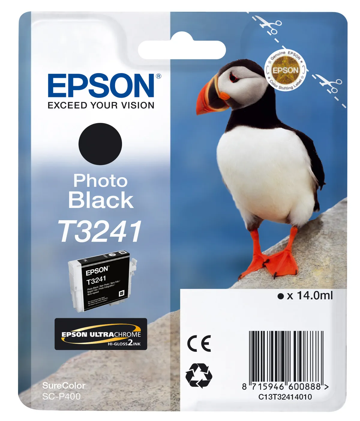 Epson T3241 / C13T32414010 Tinte schwarz