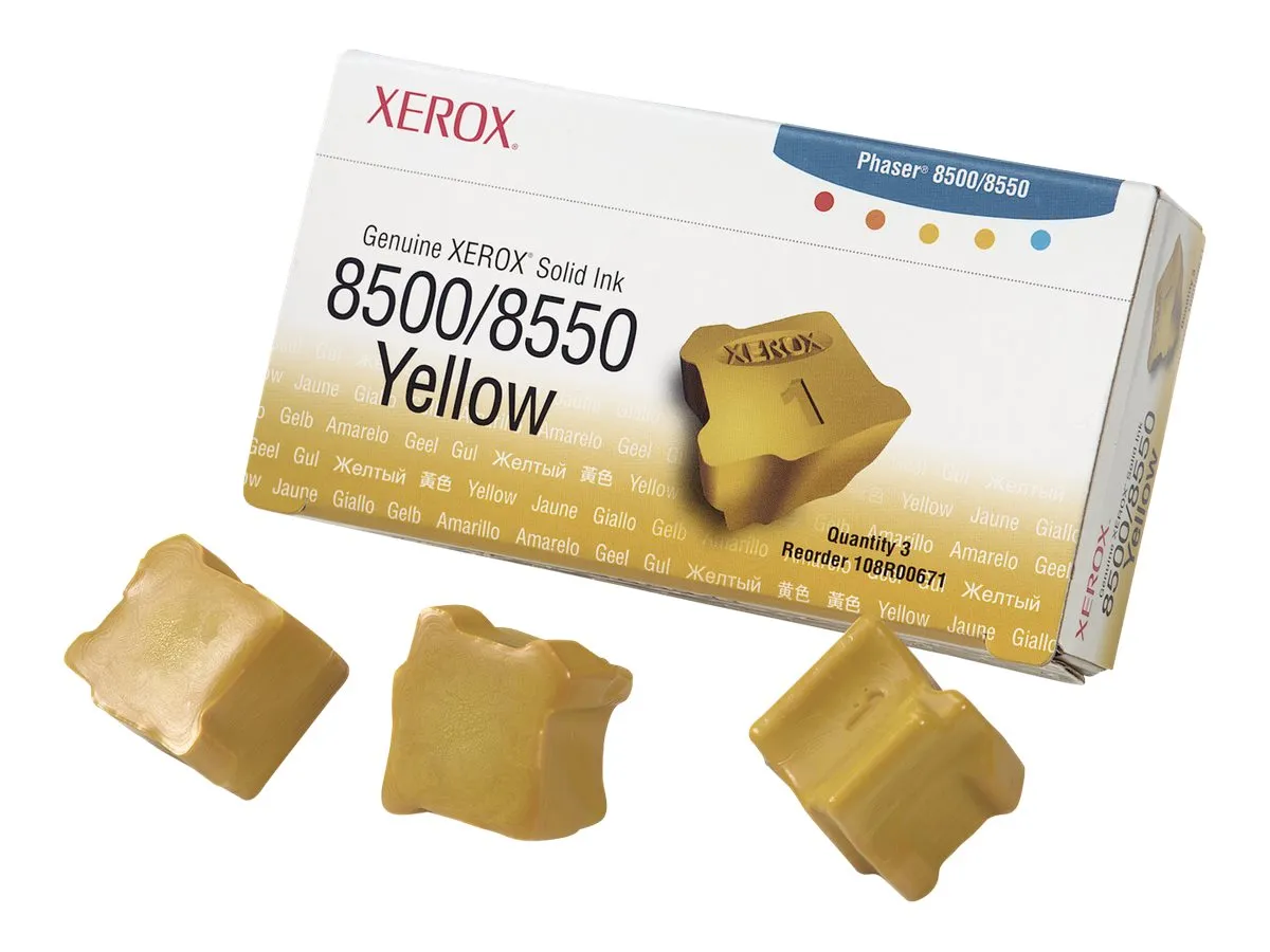 Xerox 108R00671 Festtinte  gelb (3 Stück)