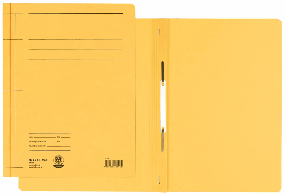 Leitz 30000015 Schnellhefter  gelb (25 Stück) (Karton, DIN A4)