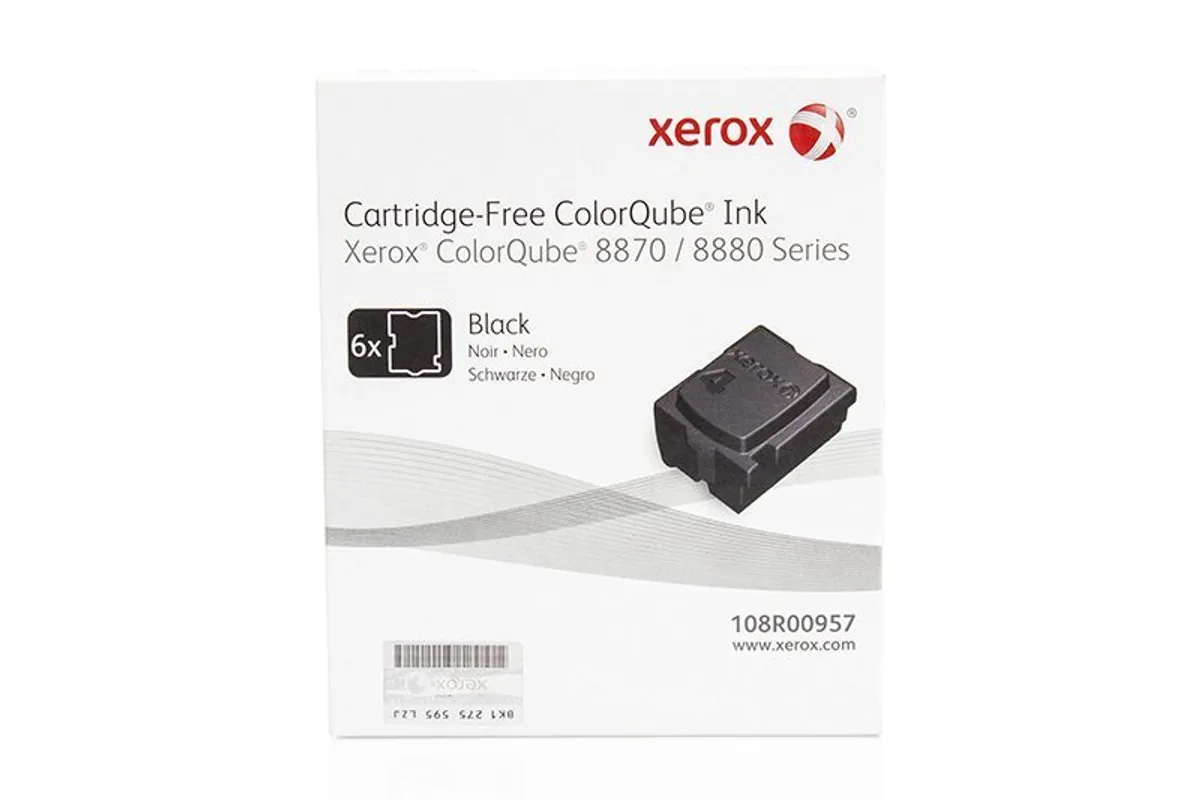 Xerox 108R00957 Festtinte Sparset schwarz (6 Stück)