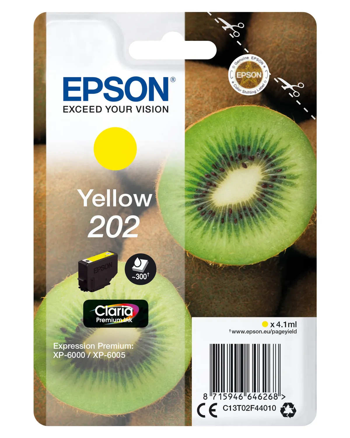 Epson 202 / T02F4 / C13T02F44010 / C13T02F44020 Tinte gelb