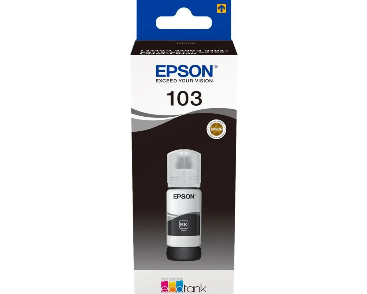 Epson 103 / T00S1 / C13T00S14A Tintenflasche schwarz