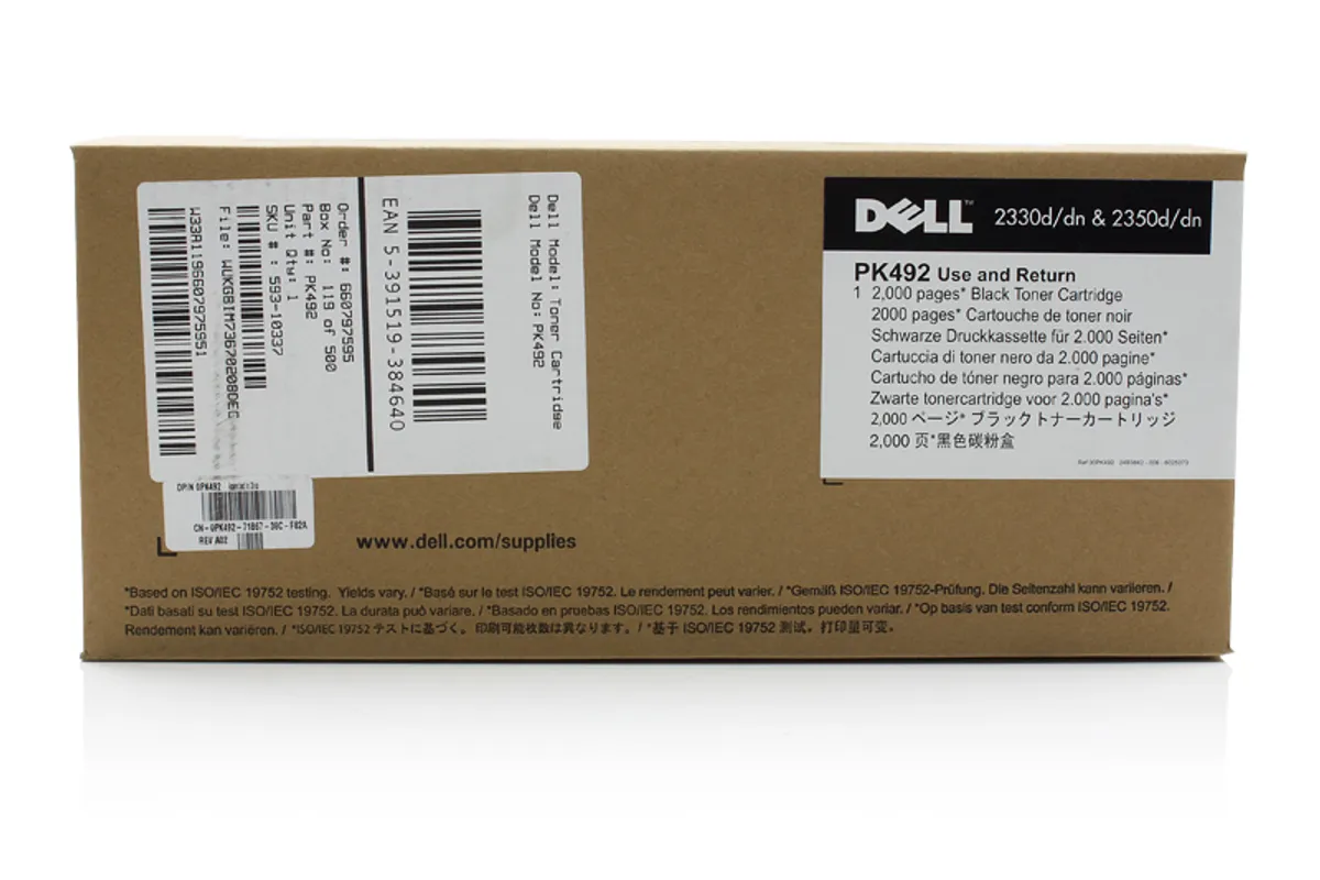 Dell PK492 / 593-10337 / XN009 / 593-10343 Toner schwarz