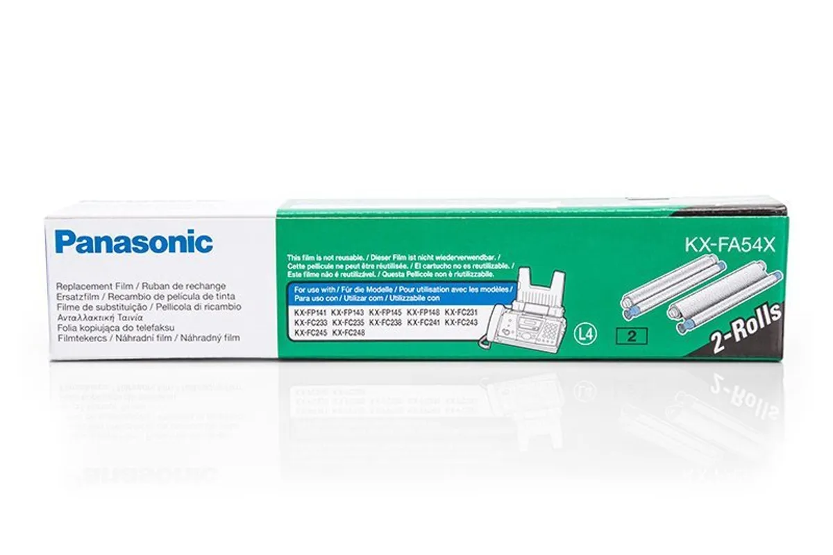 Panasonic KX-FA54X Thermo-Transfer-Rolle Doppelpack schwarz (2 Stück)