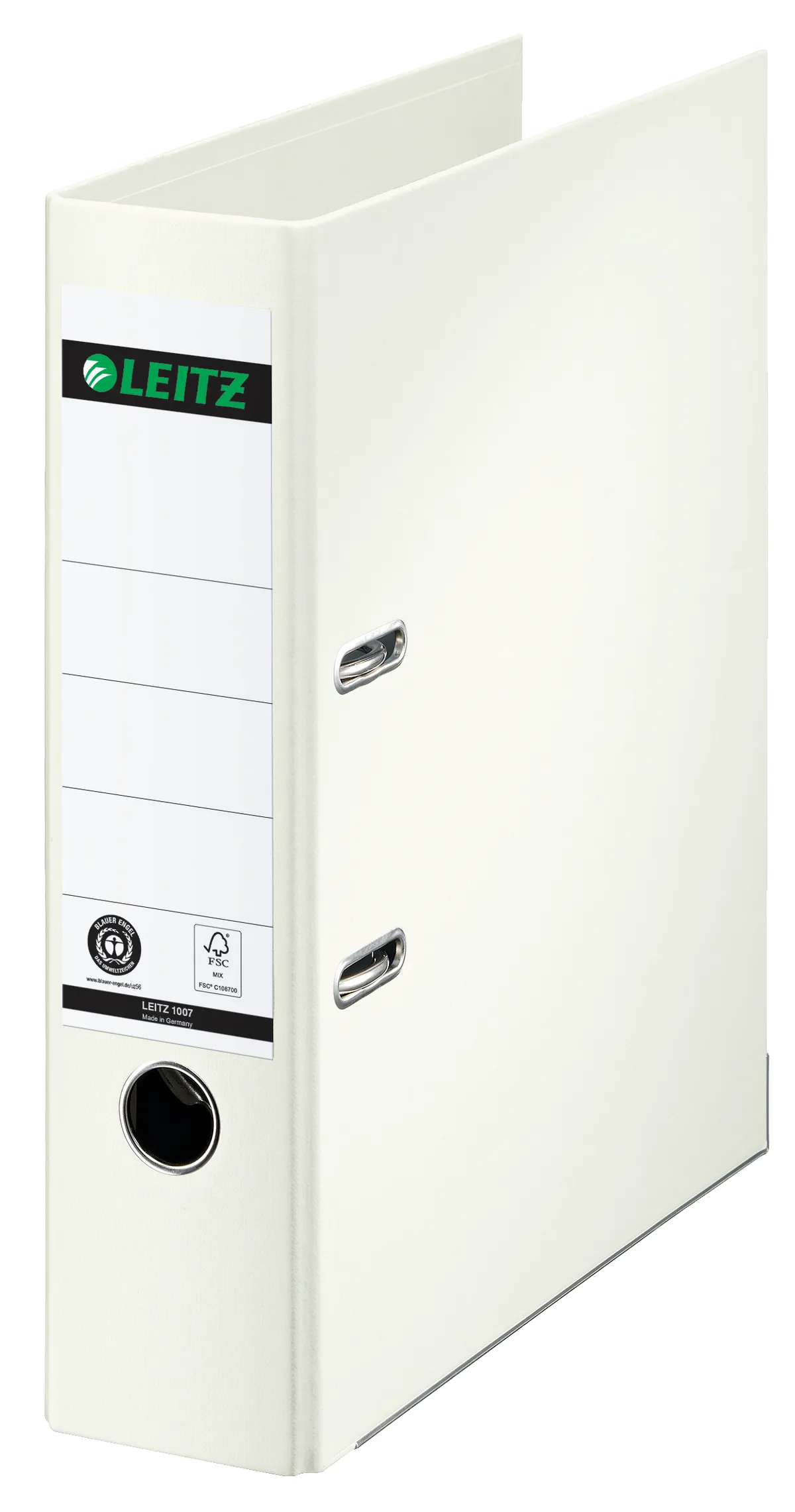 Leitz 10070001 Ordner weiß (8cm breit, A4, Karton)