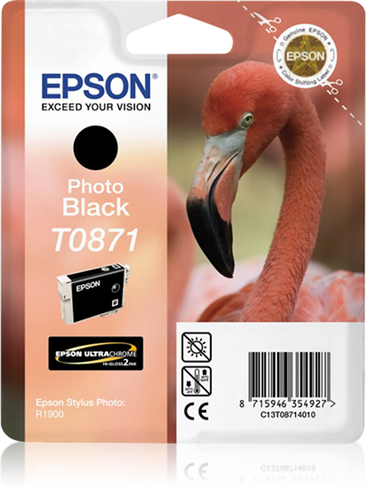 Epson T0871 / C13T08714010 Tinte photo schwarz