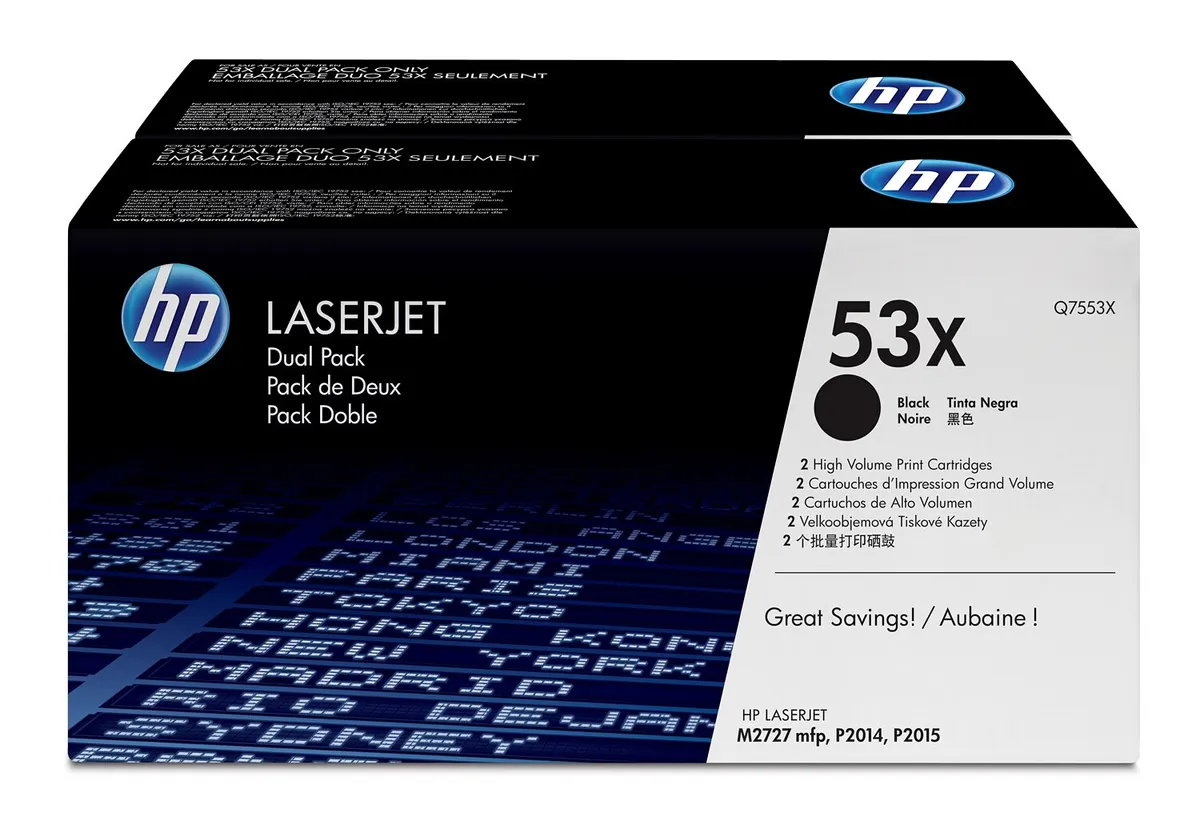 HP 53XD / Q7553XD Toner Doppelpack schwarz (2 Stück)