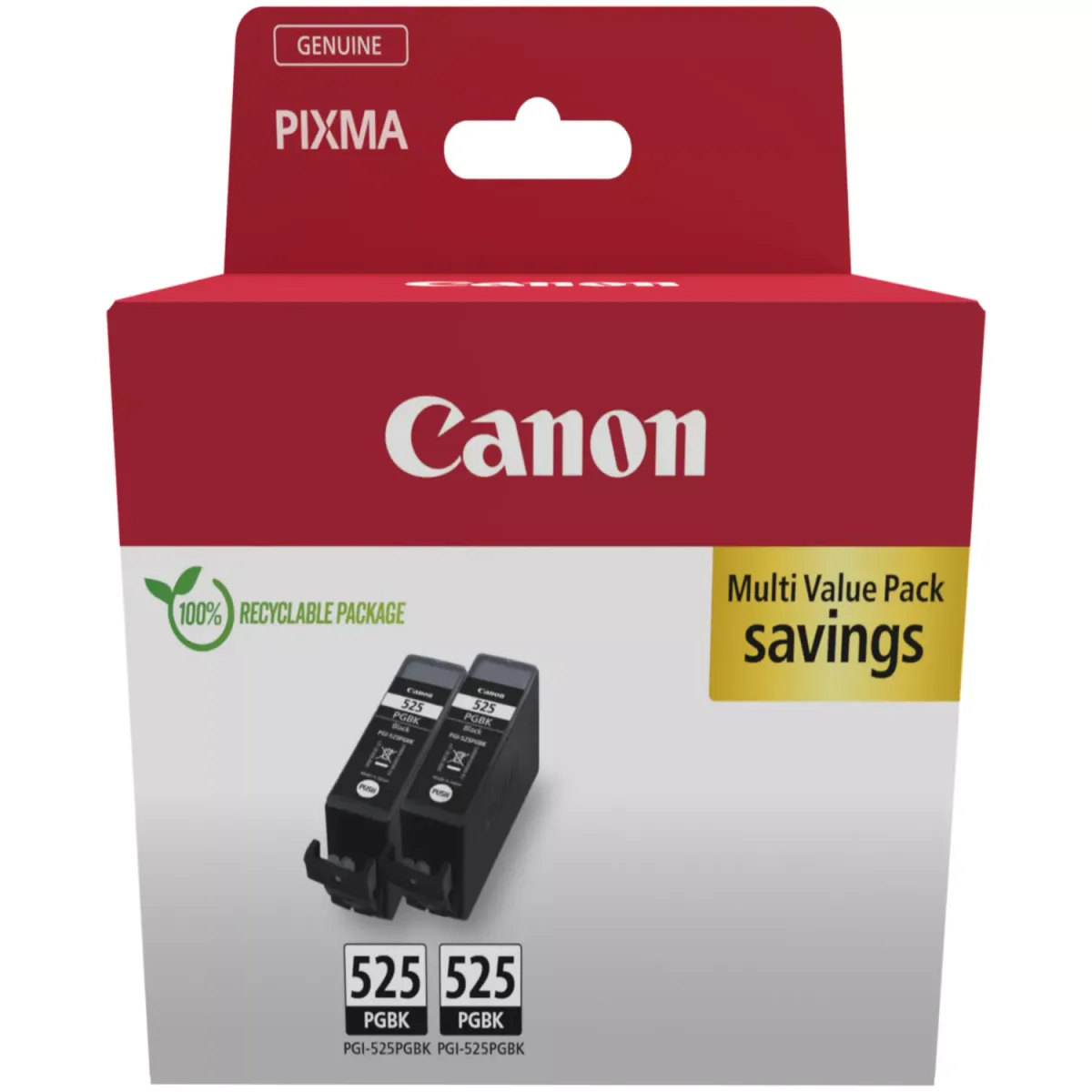 Canon PGI-525PGBK / 4529B017 Tinten Doppelpack schwarz (2 Stück)