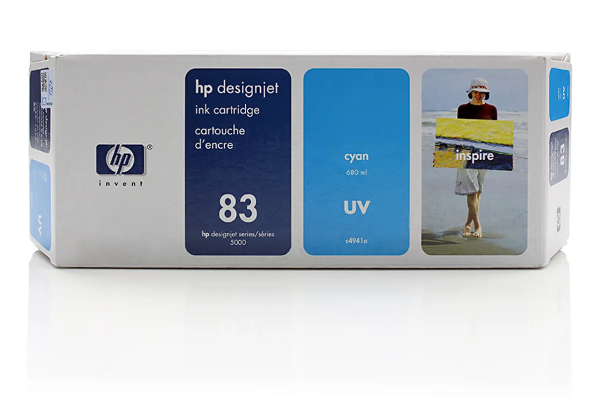 HP 83 / C4941A Tinte cyan