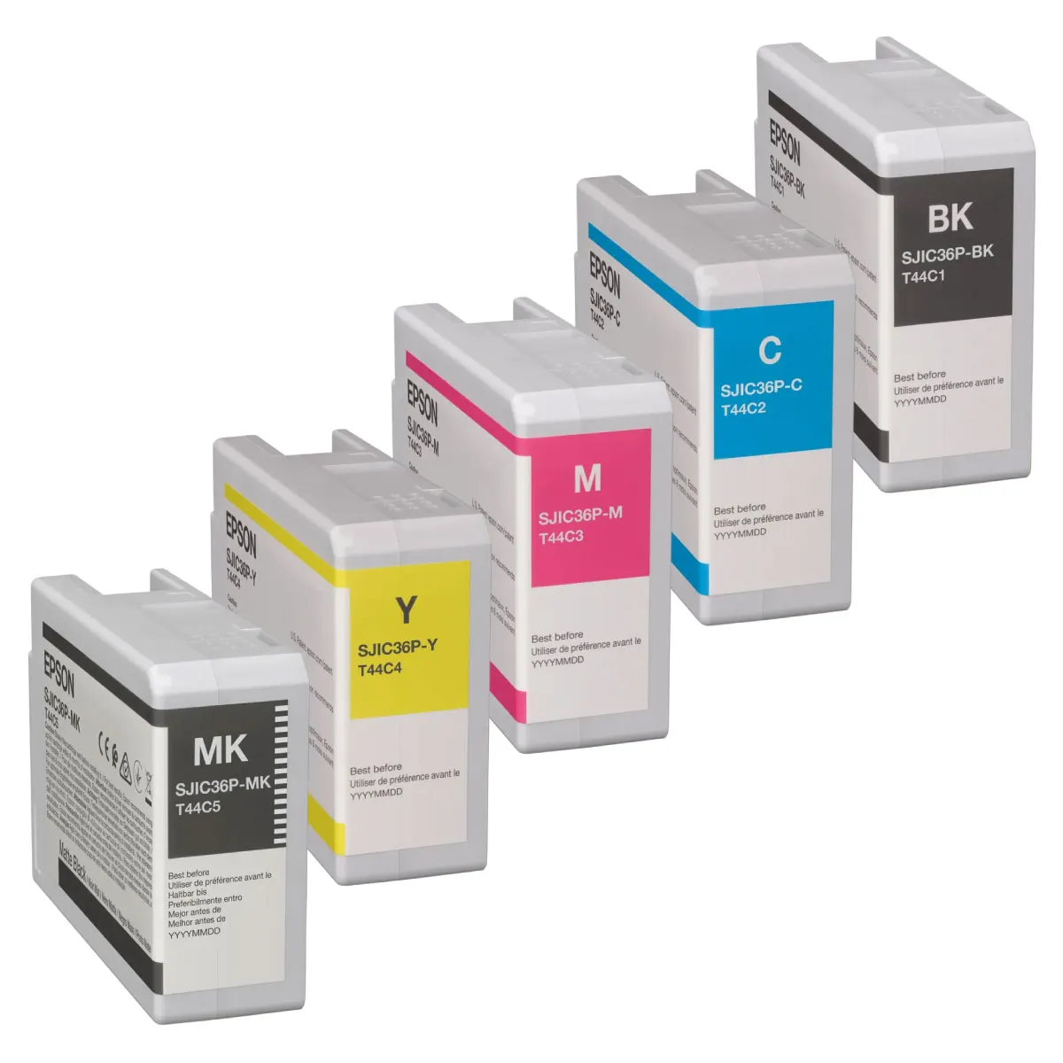 Epson SJIC-36 Tinten Sparset schwarz, cyan, magenta, gelb, matt schwarz (5 Stück)