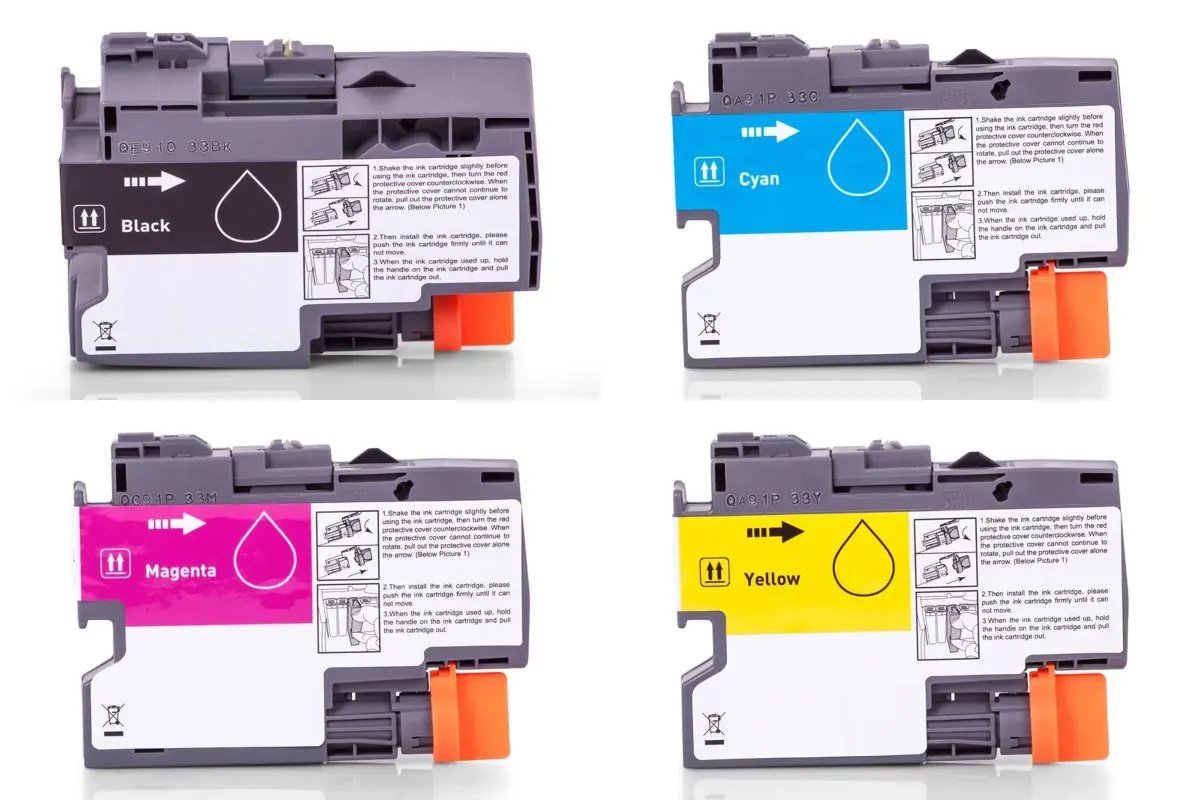 XL Tinten Sparset kompatibel zu Brother LC-427XL / LC-427XLVAL schwarz, cyan, magenta, gelb  (4 Stück)