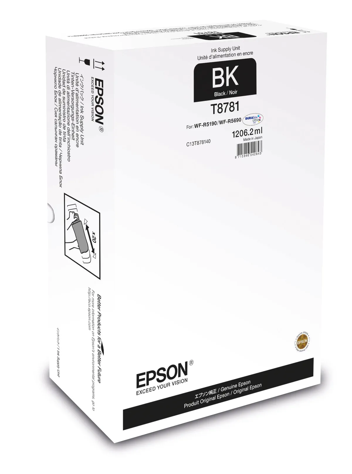 Epson T8781 / C13T878140 Tinte schwarz