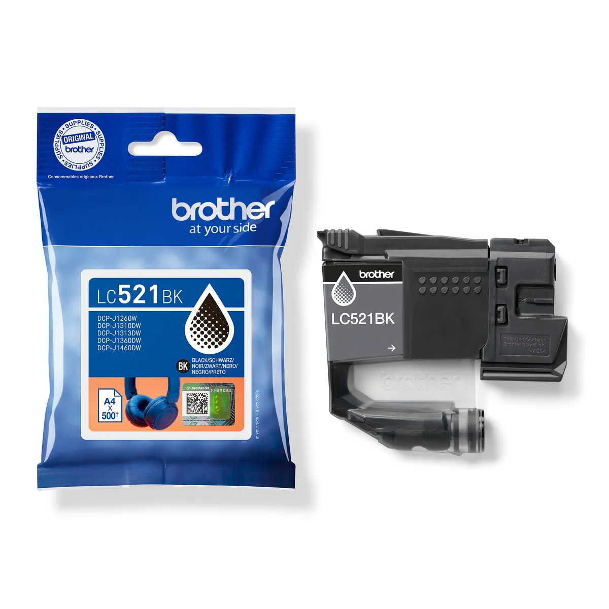 Brother LC-521 / LC-521BK Tinte schwarz