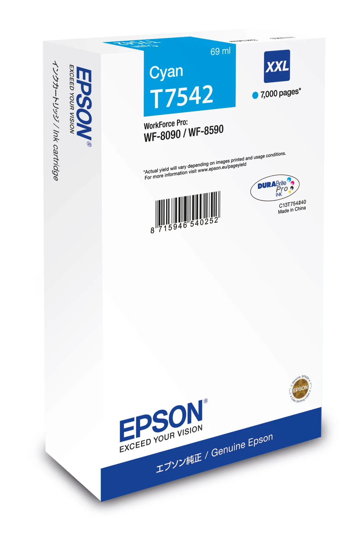 Epson T7542 / C13T754240 Tinte cyan