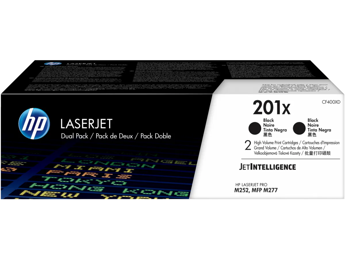 HP 201X / CF400XD Toner Doppelpack schwarz (2 Stück)