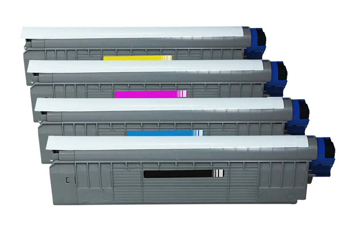 XL Toner Sparset kompatibel zu OKI C8600 / 43487712, 43487711, 43487710, 43487709 schwarz, cyan, magenta, gelb  (4 Stück)