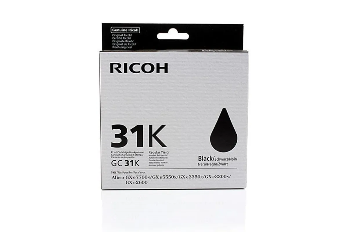 Ricoh GC-31 K / 405688 / RHGC31K Tinte schwarz