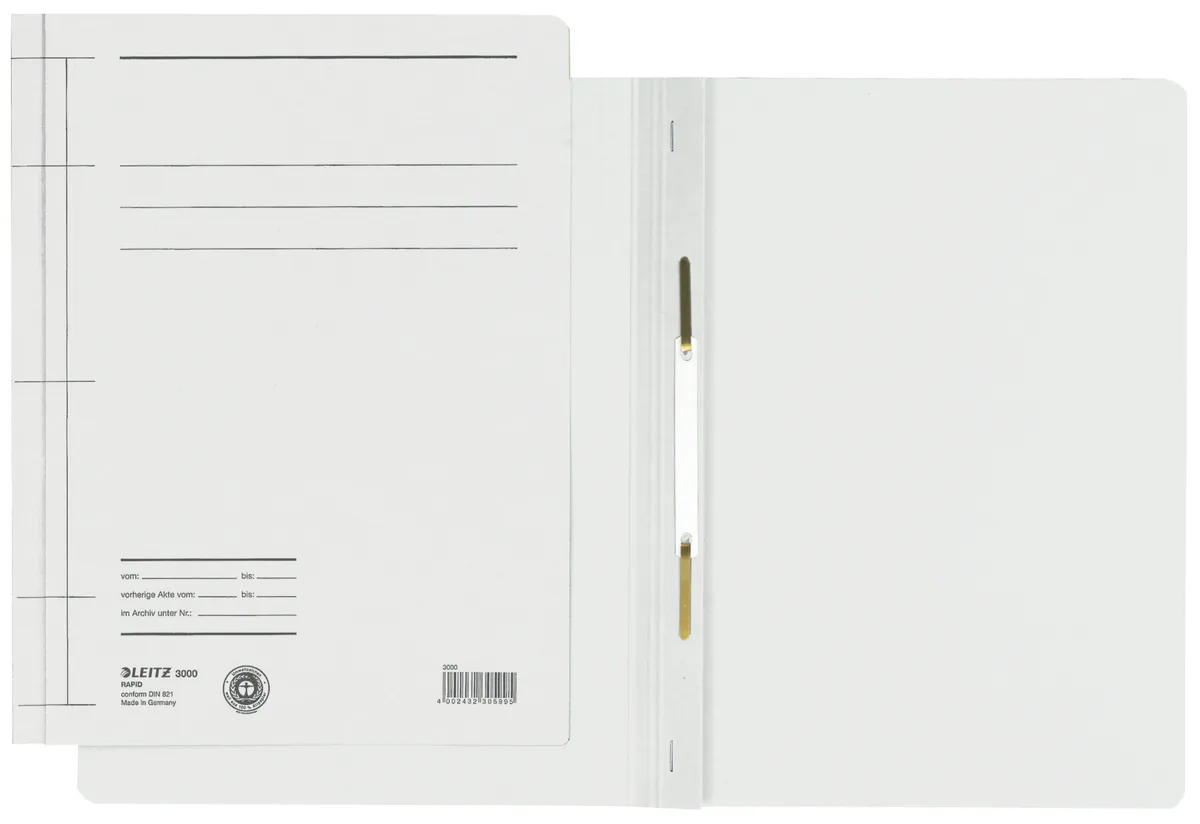 Leitz 30000001 Schnellhefter  weiß (25 Stück) (Karton, DIN A4)