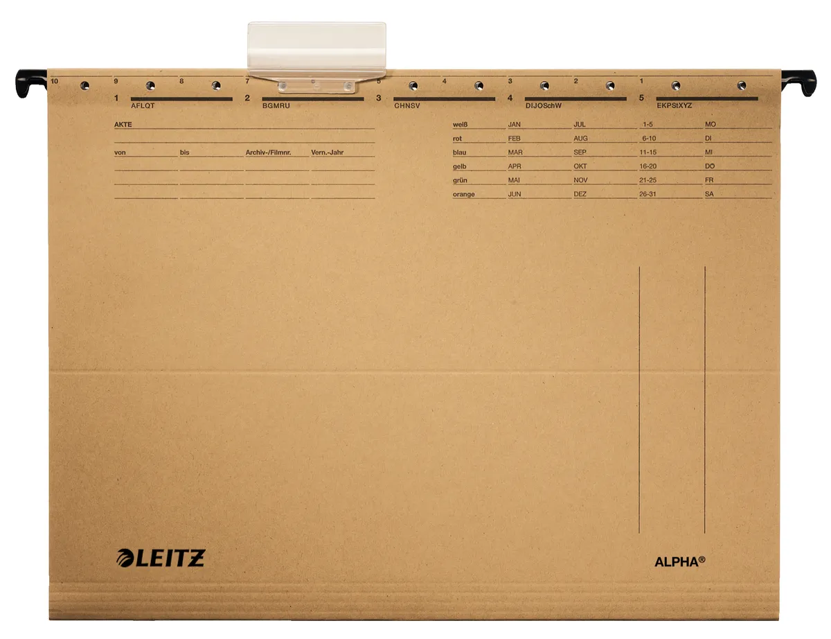 Leitz Alpha / 19153000 Hängemappe  naturbraun (5 Stück)