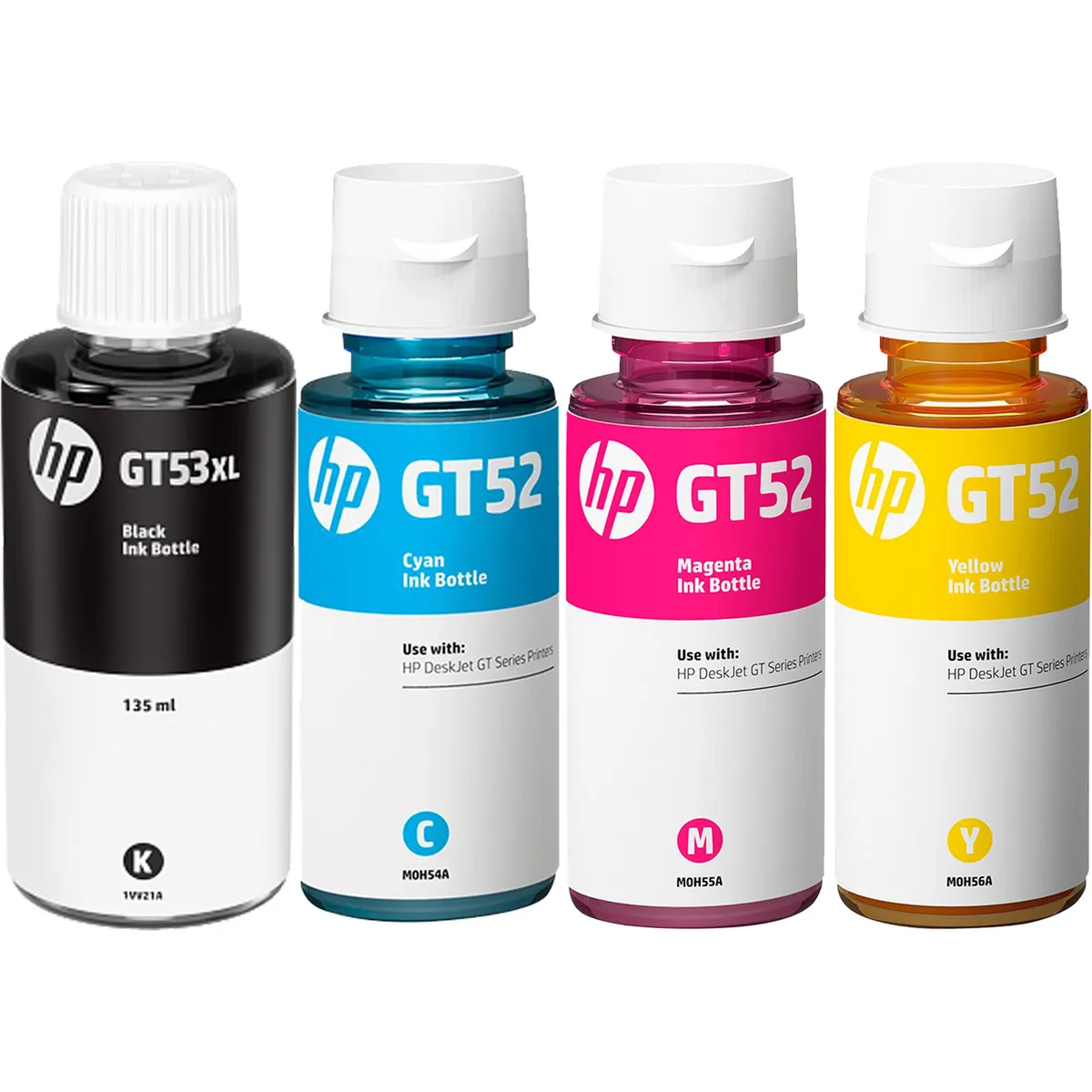 HP GT-53XL & GT-52 Tinten Sparset schwarz, cyan, magenta, gelb (4 Stück)