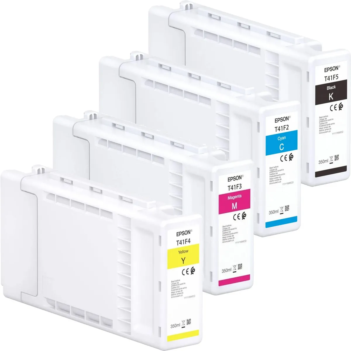 Epson T41F2 / T41F3 / T41F4 / T41F5 Tinten Sparset schwarz, cyan, magenta, gelb (4 Stück)