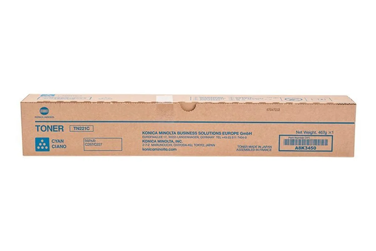 Konica Minolta TN-221 C / A8K3450 Toner cyan