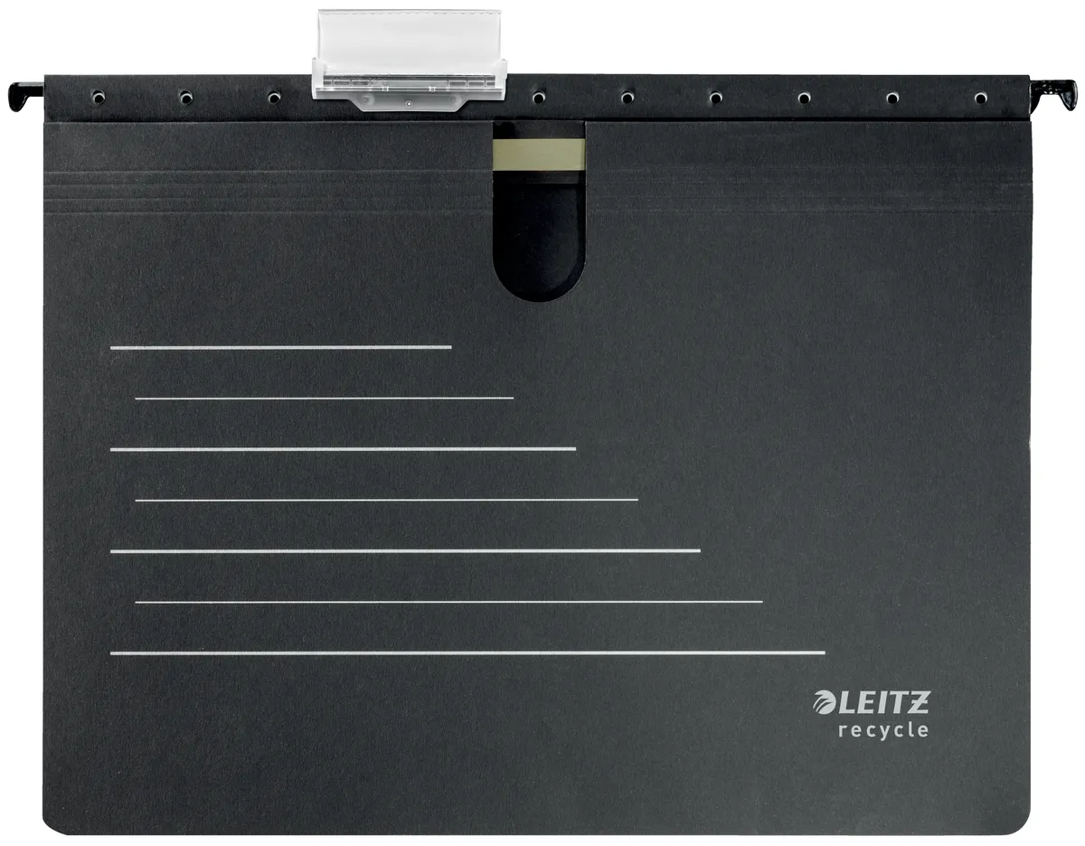 Leitz Alpha Recycle / 19200095 Hängehefter  schwarz (10 Stück) (Kaufmännische Heftung)