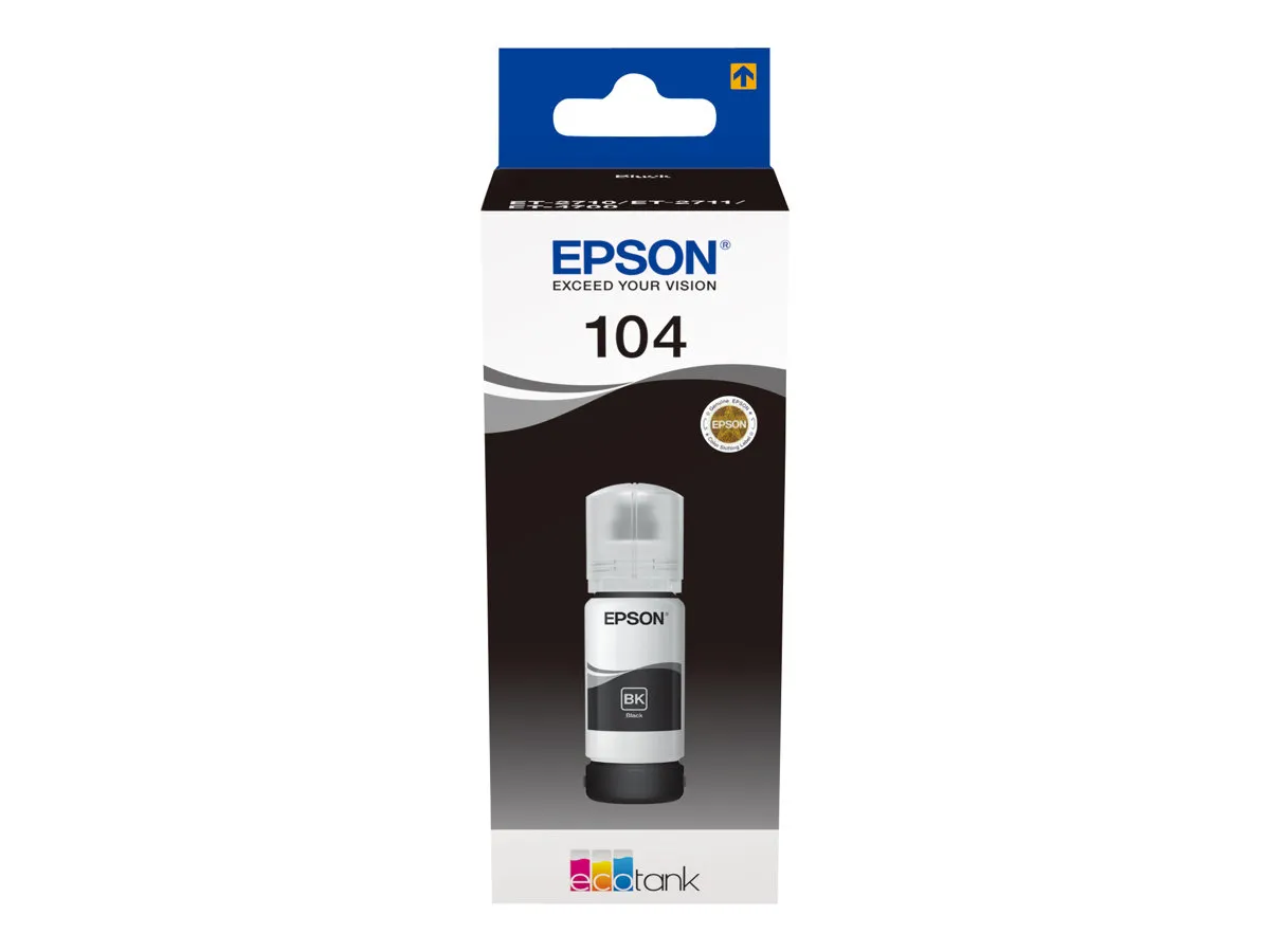 Epson 104 / T00P1 / C13T00P140 Tintenflasche schwarz