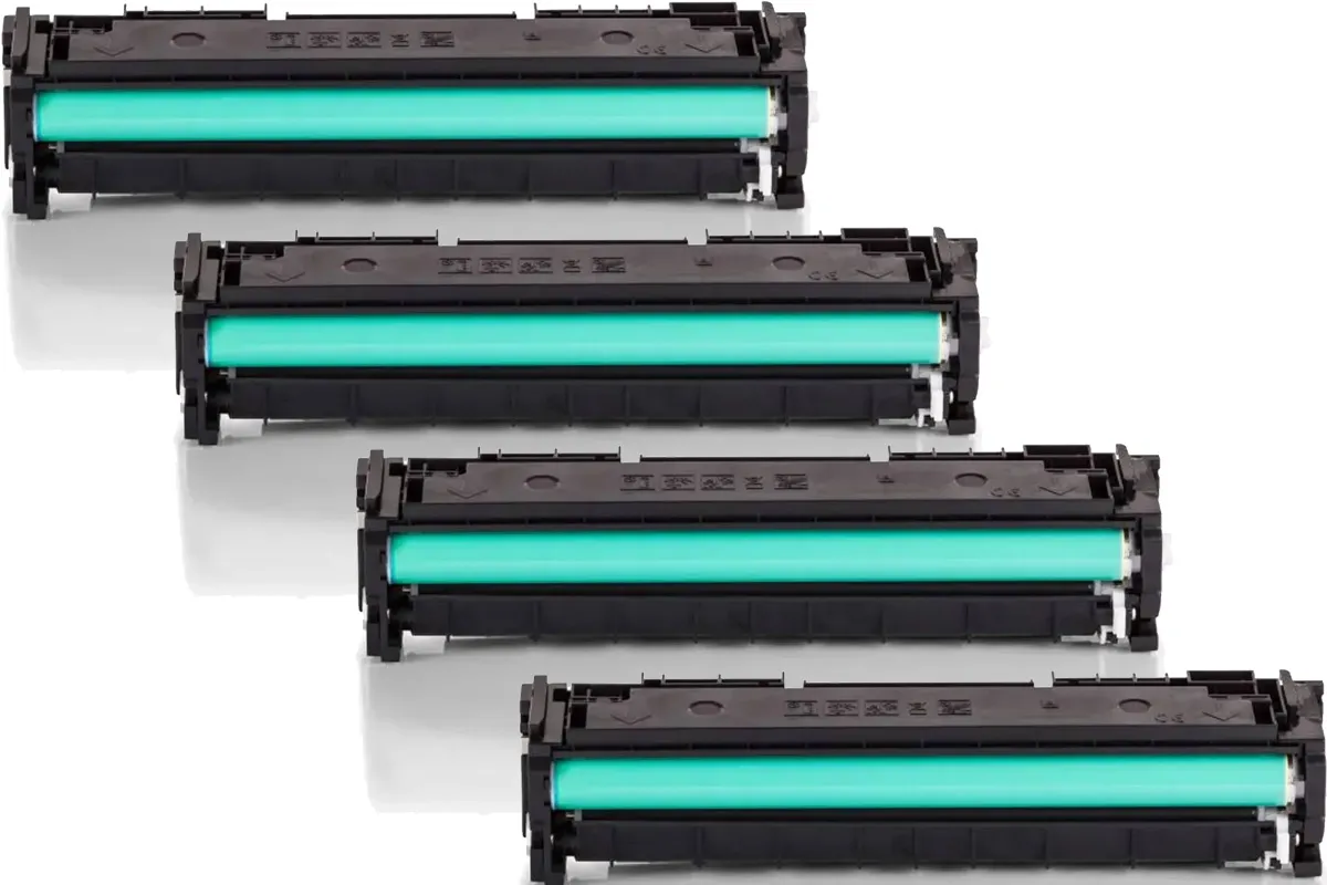XL Toner Sparset kompatibel zu Canon 067H schwarz, cyan, magenta, gelb  (4 Stück)