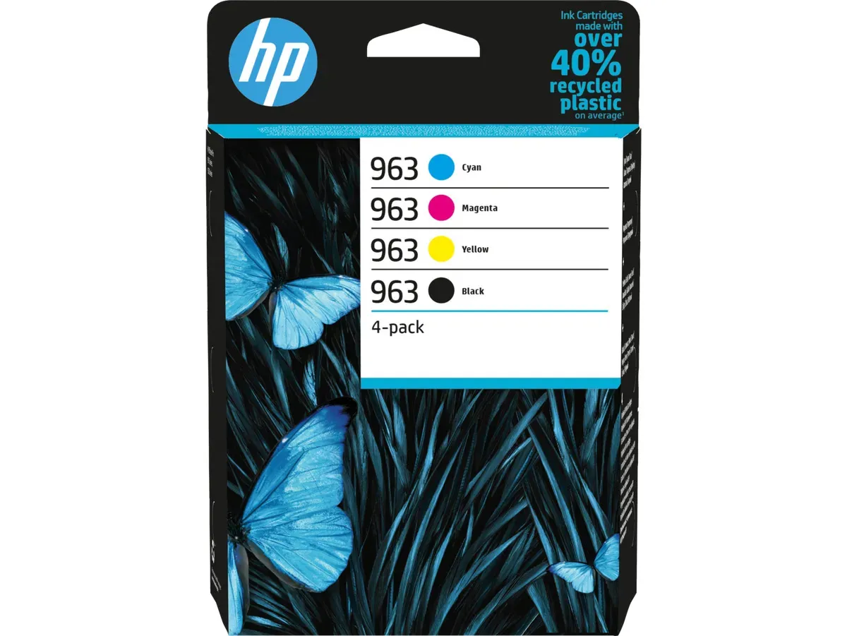 HP 963 / 6ZC70AE Tinten Sparset schwarz, cyan, magenta, gelb (4 Stück)