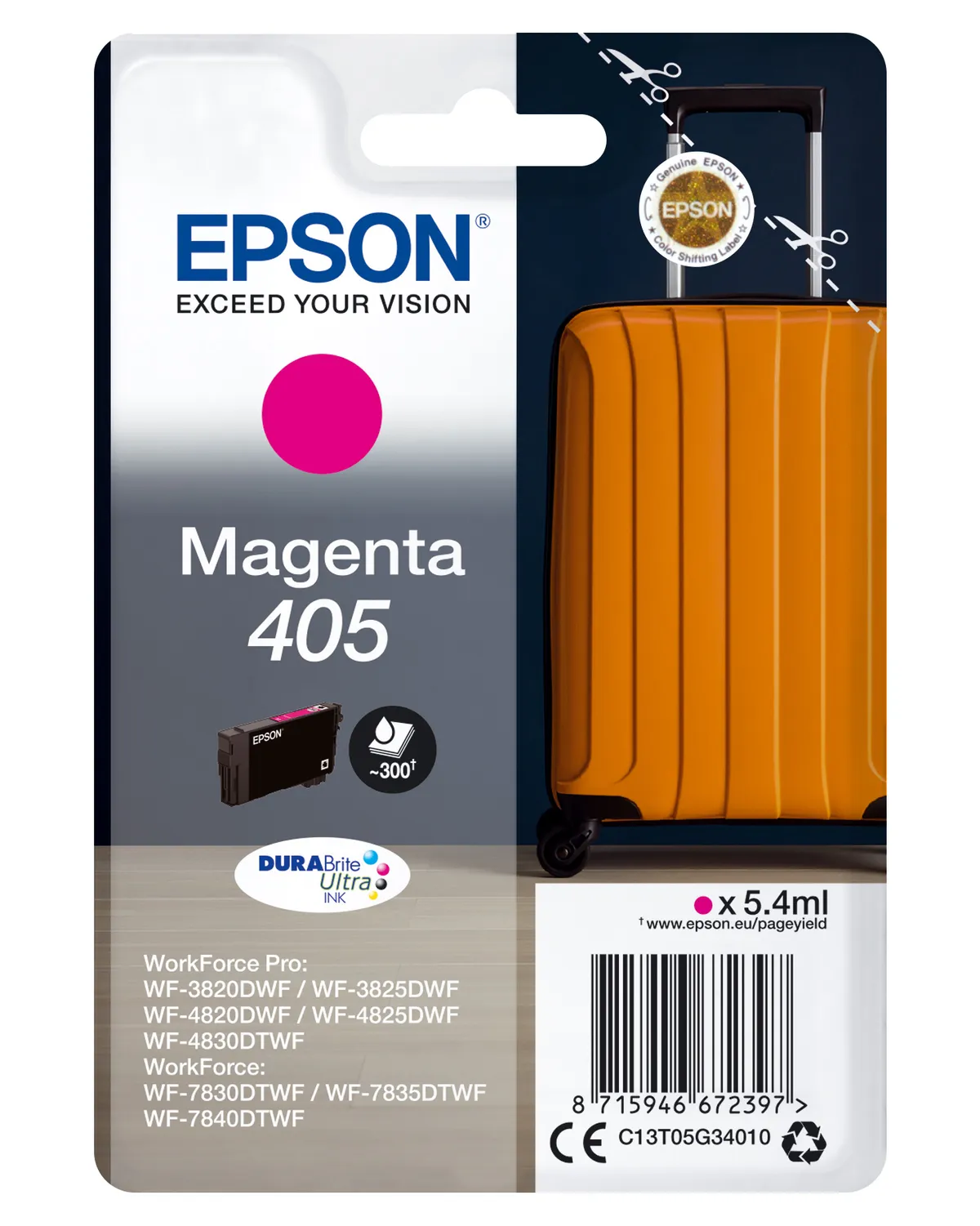 Epson 405 / T05G3 / C13T05G34020 / C13T05G34010 Tinte magenta