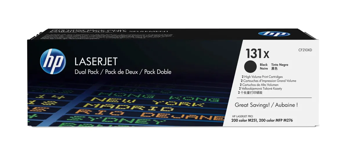 HP 131XD / CF210XD Toner Doppelpack schwarz (2 Stück)