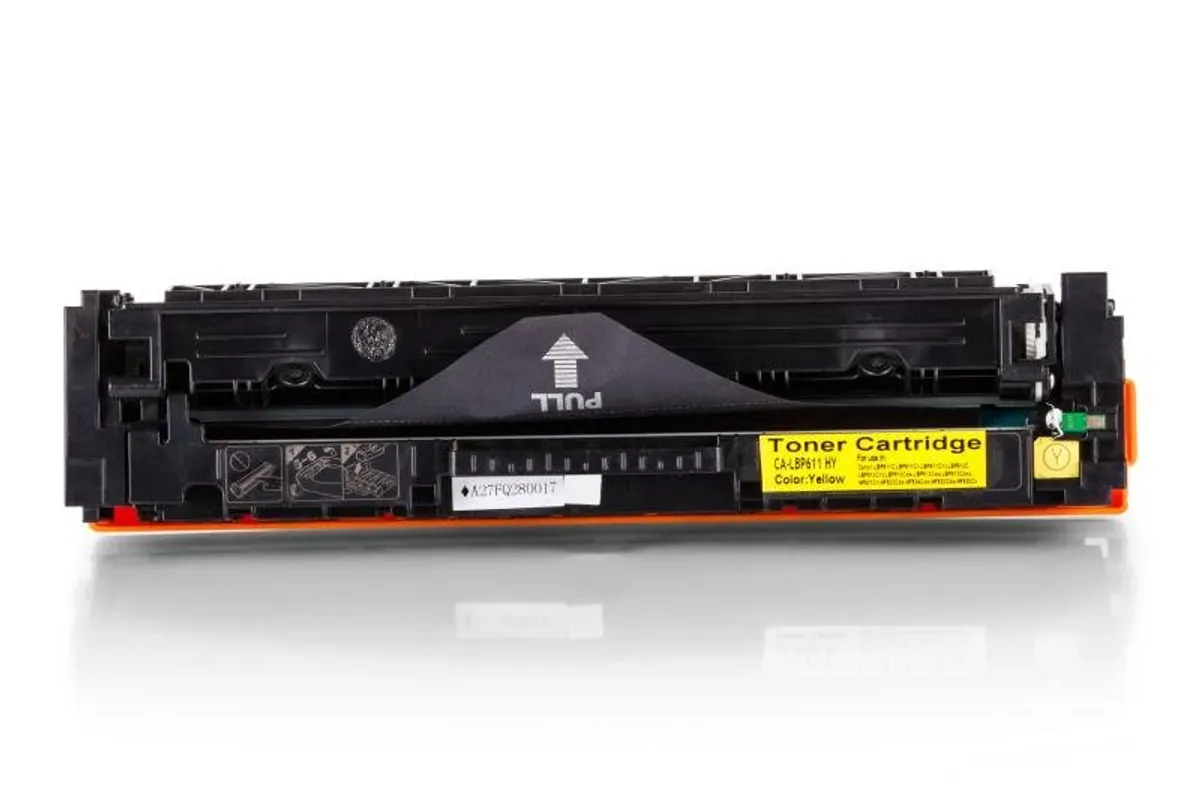 Toner kompatibel zu Canon Cartridge 054H / 3025C002 gelb