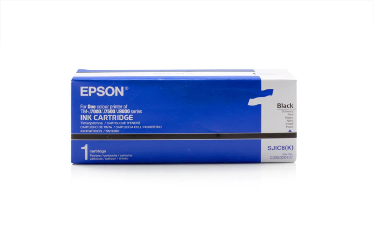 Epson SJIC-8-K / S-JIC8 / C33S020407 Tinte schwarz