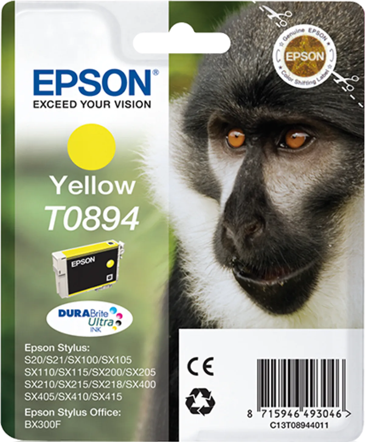 Epson T0894 / C13T08944011 / C13T08944021 Tinte gelb