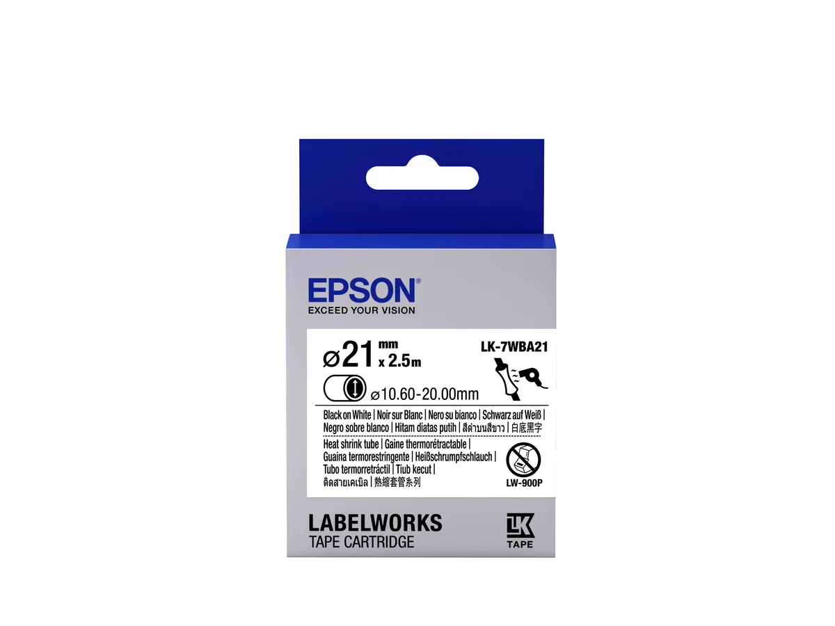 Epson LK-7WBA21 / C53S657903 Prägeband schwarz, weiß
