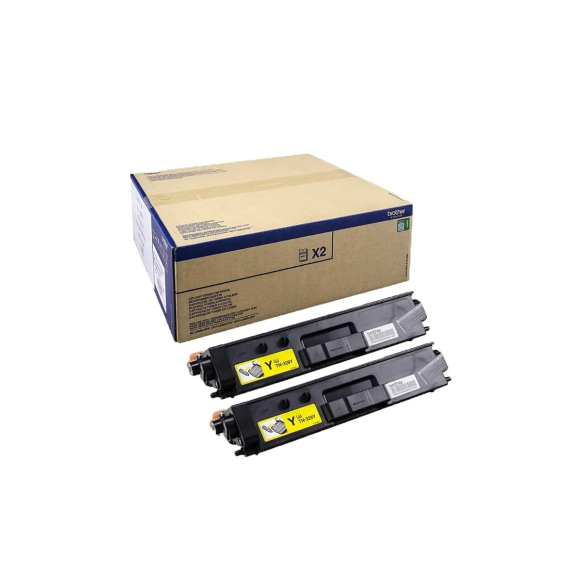 Brother TN-329YTWIN Toner Doppelpack gelb (2 Stück)