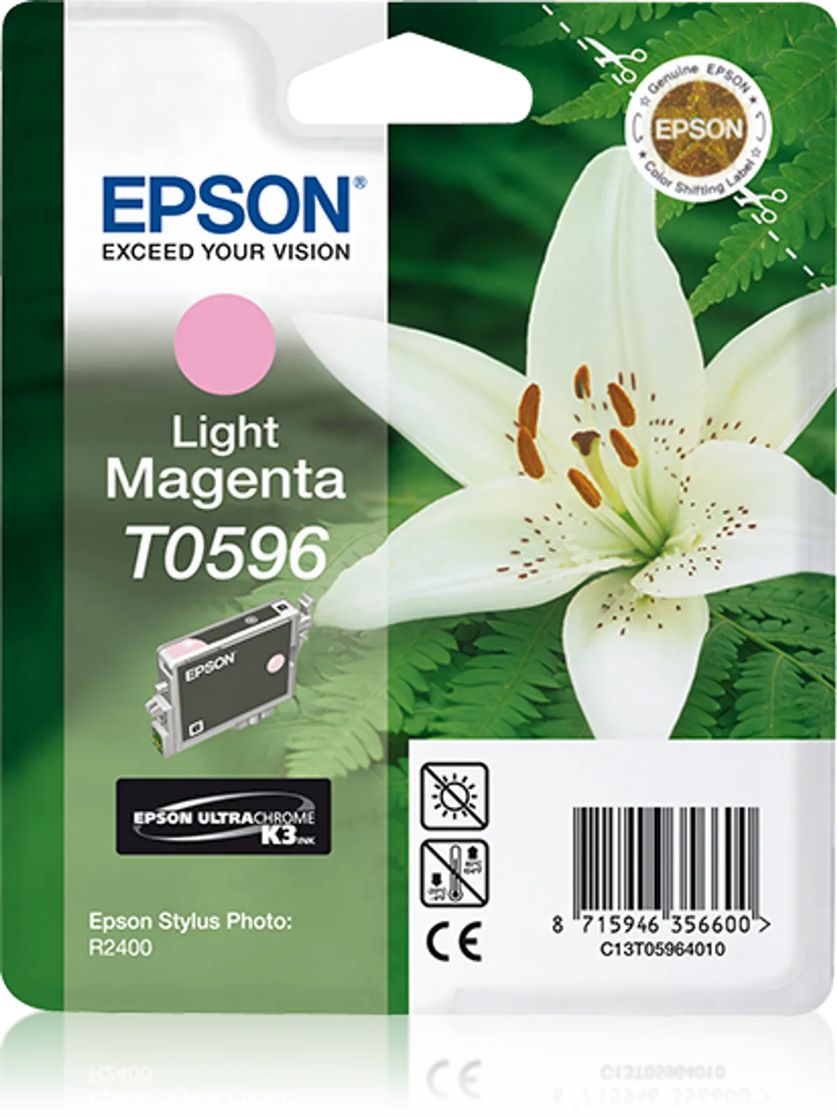 Epson T0596 / C13T05964010 / C13T05964020 Tinte photo magenta