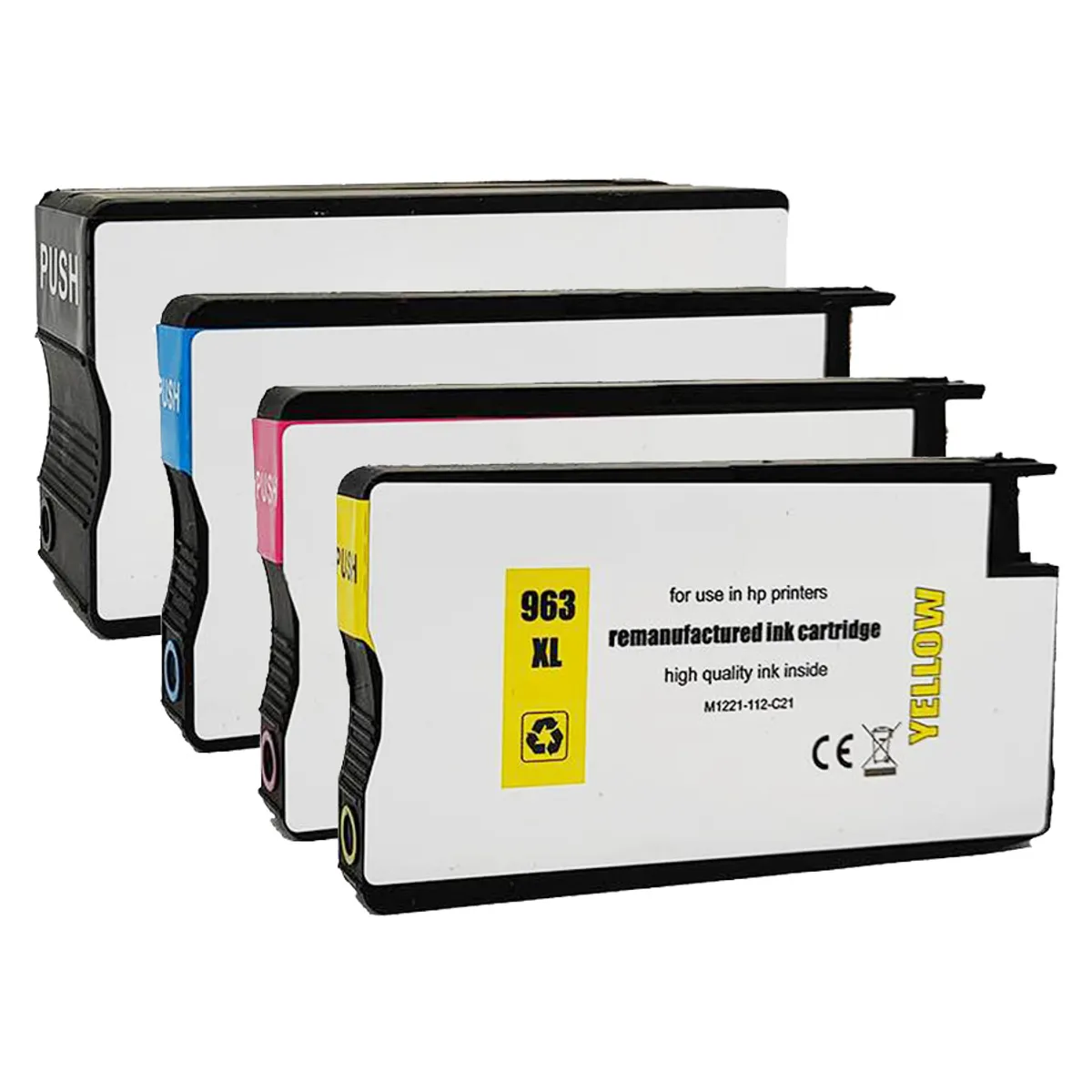 Tinten Sparset kompatibel zu HP 963XL / 3YP35AE schwarz, cyan, magenta, gelb  (4 Stück)