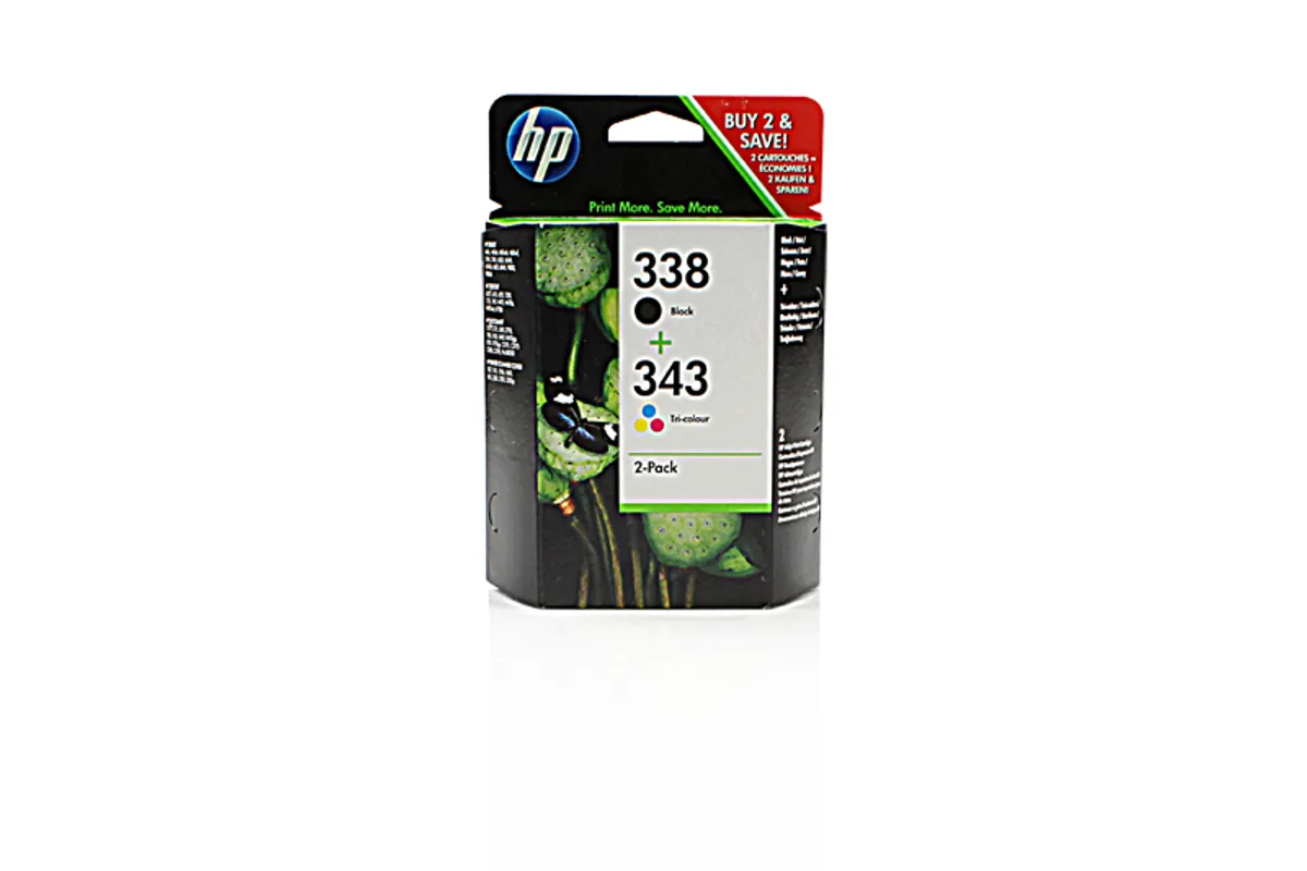 HP 338+343 / SD449EE Tinten Doppelpack schwarz, color (2 Stück)