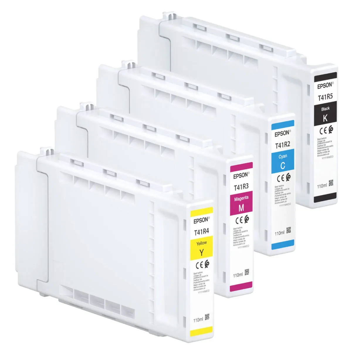 Epson T41R5 / T41R2 / T41R3 / T41R4 Tinten Sparset schwarz, cyan, magenta, gelb (4 Stück)